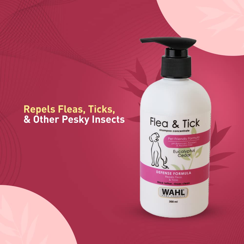 Wahl Flea & Tick Shampoo Eucalyptus Cedar Defense Formula For Dog