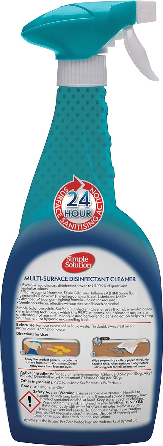 Simple Solution Multi Surface Disinfectant Cleaner 750 Ml