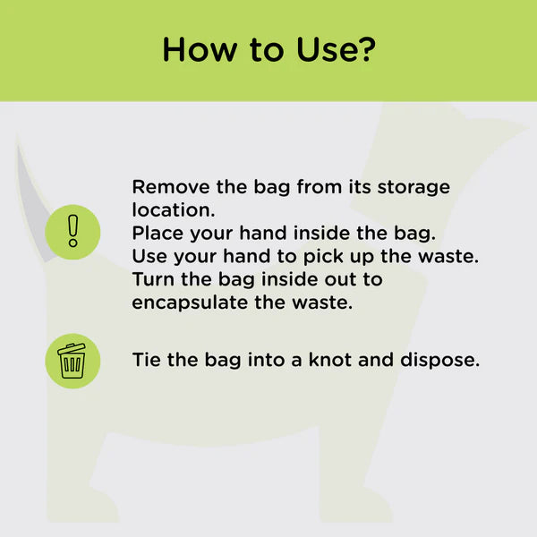 M Pets Waste Scoop Kit and Waste Bags with Handles for Dogs