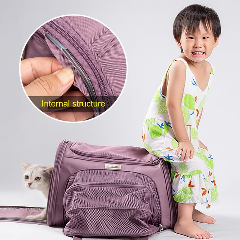 Truelove 3 Side Expandable Duffle Carrier Black (L)