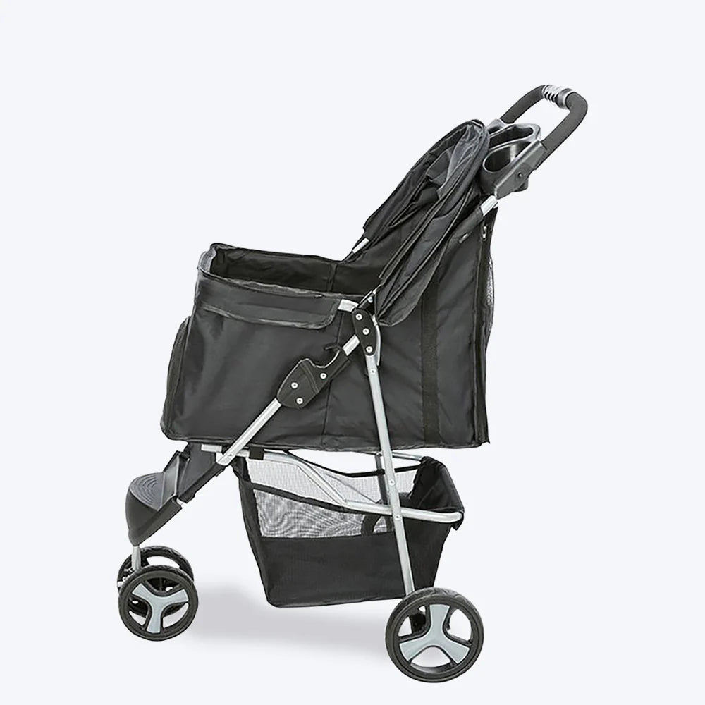 Trixie Grey Buggy For Dogs - Holds Up to 11 kg (47 x 100 x 80 cm)