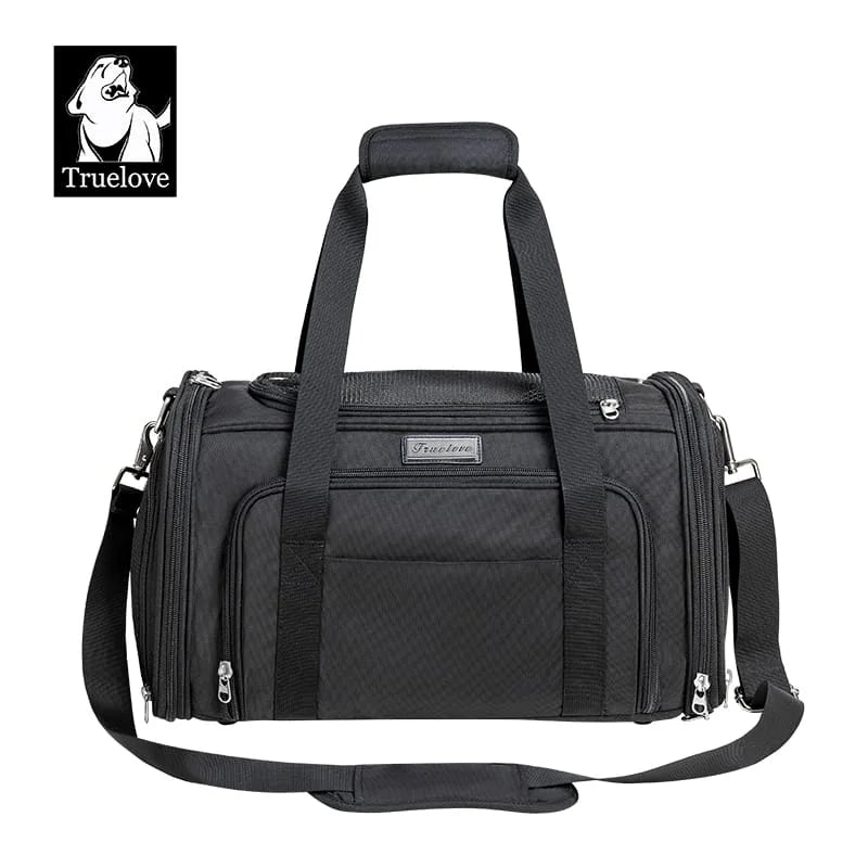 Truelove 3 Side Expandable Duffle Carrier Black (L)