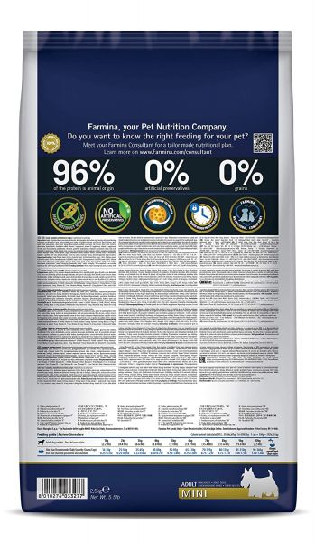 Farmina N&D Pumpkin Lamb & Blueberry Grain Free Mini Adult Dry Dog Food 2.5 Kg