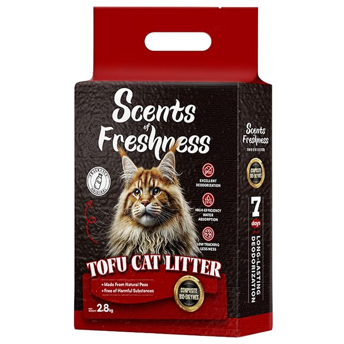 Scents of Freshness - Premium Grade Tofu Cat Litter - 2.8kg