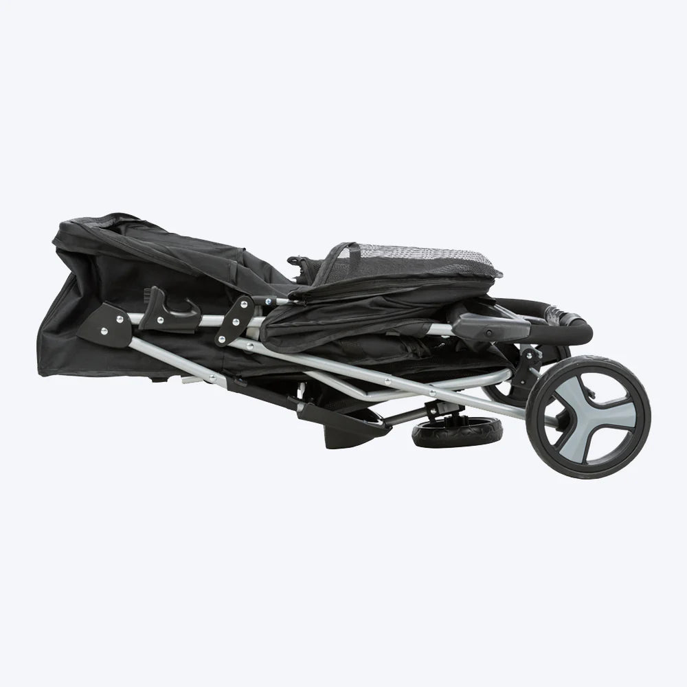 Trixie Grey Buggy For Dogs - Holds Up to 11 kg (47 x 100 x 80 cm)