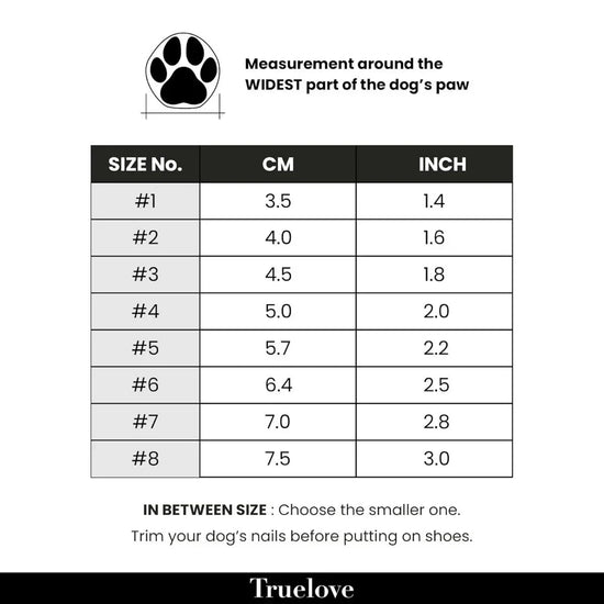 Truelove Pet Boots Size 6