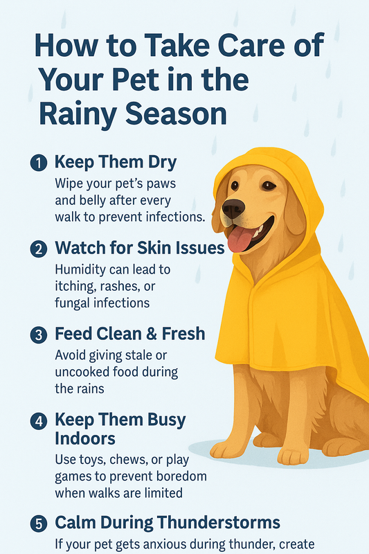 Take Care of Your Pet in the Rainy Season – Monsoon Pet Tips