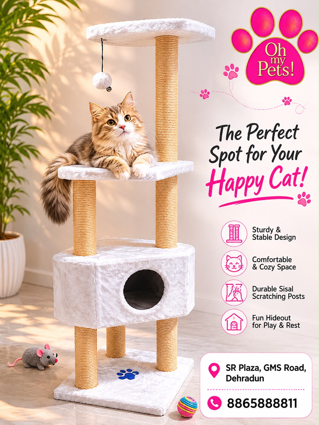Cat Craft Cat Tree 4 Tier Condo