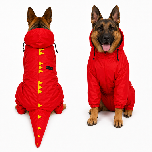 OMP Dino Body Suit Raincoat for Dogs Size 30