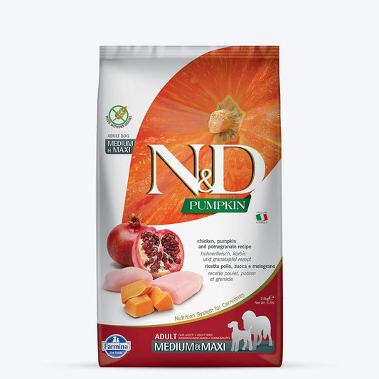 Farmina N&D Pumpkin Chicken & Pomegranate Adult Medium/Maxi