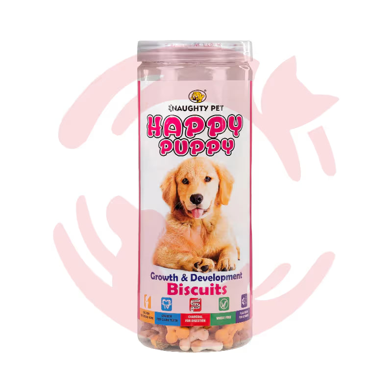Naughty Pet Happy Puppy Biscuits 550 gm