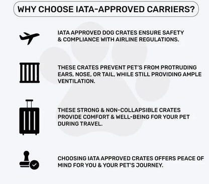 M-Pets Viaggio IATA Approved Travel Carrier for Dogs & Cats | 23 x 15 x 13 inch