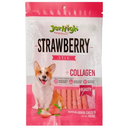 JerHigh Strawberry Stix | Dog Treats
