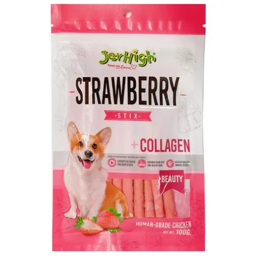 JerHigh Strawberry Stix | Dog Treats