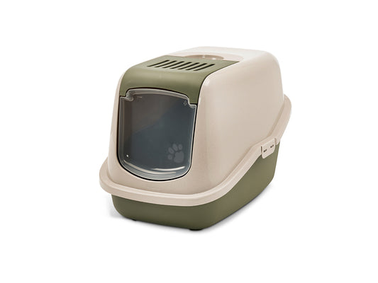 Cat litter box with a transparent door at Oh My Pets, Dehradun