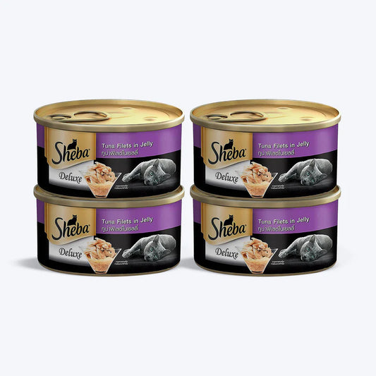 Sheba Deluxe Tuna Filets In Jelly 85 Gm