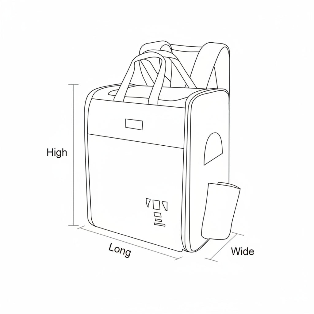 Product details of TrueLove pet backpack with specifications.