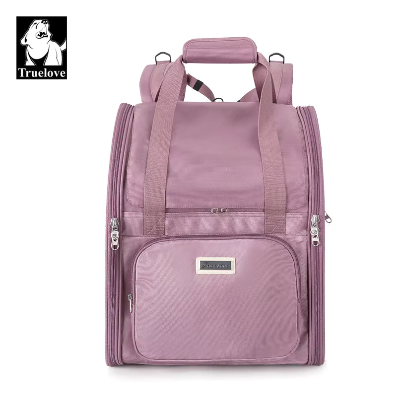 Truelove mauve backpack with multiple compartments