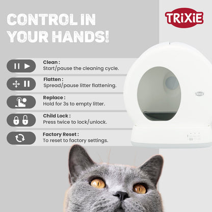 Trixie Self Cleaning Cat Litter Box 53 × 55.5 × 52 cm