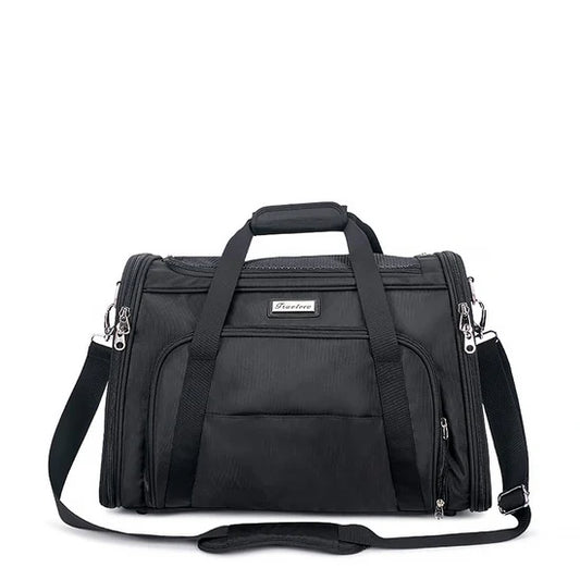 Truelove 1 Side Expandable Duffle Carrier | 47x27x23 cm | Black