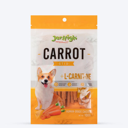 JerHigh Carrot Stix + L-Carnitine dog treat package