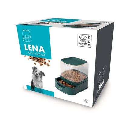 M-Pets Lena Food Dispenser for Dogs & Cats (Green)