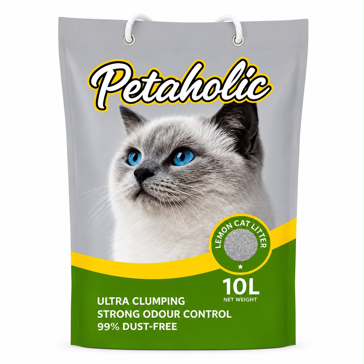 Petaholic Cat Litter | Lemon Flavor | 10 Kg