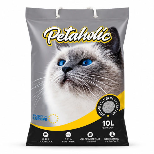 Petaholic Cat Litter | Active Carbon | 10 Kg