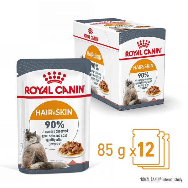Royal Canin Hair & Skin Care Adult Cat Gravy | 12x85 gm